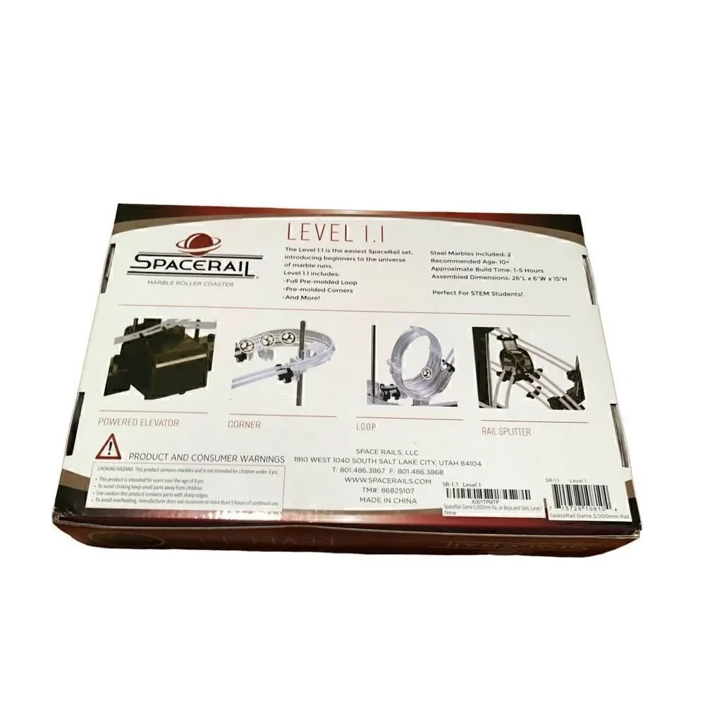 NEW SpaceRail Level 1.1 Marble Roller Coaster - Perfect for Stem Students